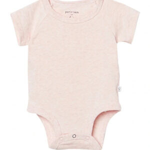 2-Piece PETIT LEM Solid Diaper Shirt and Knit Leggings Set, 3 mos, NWT